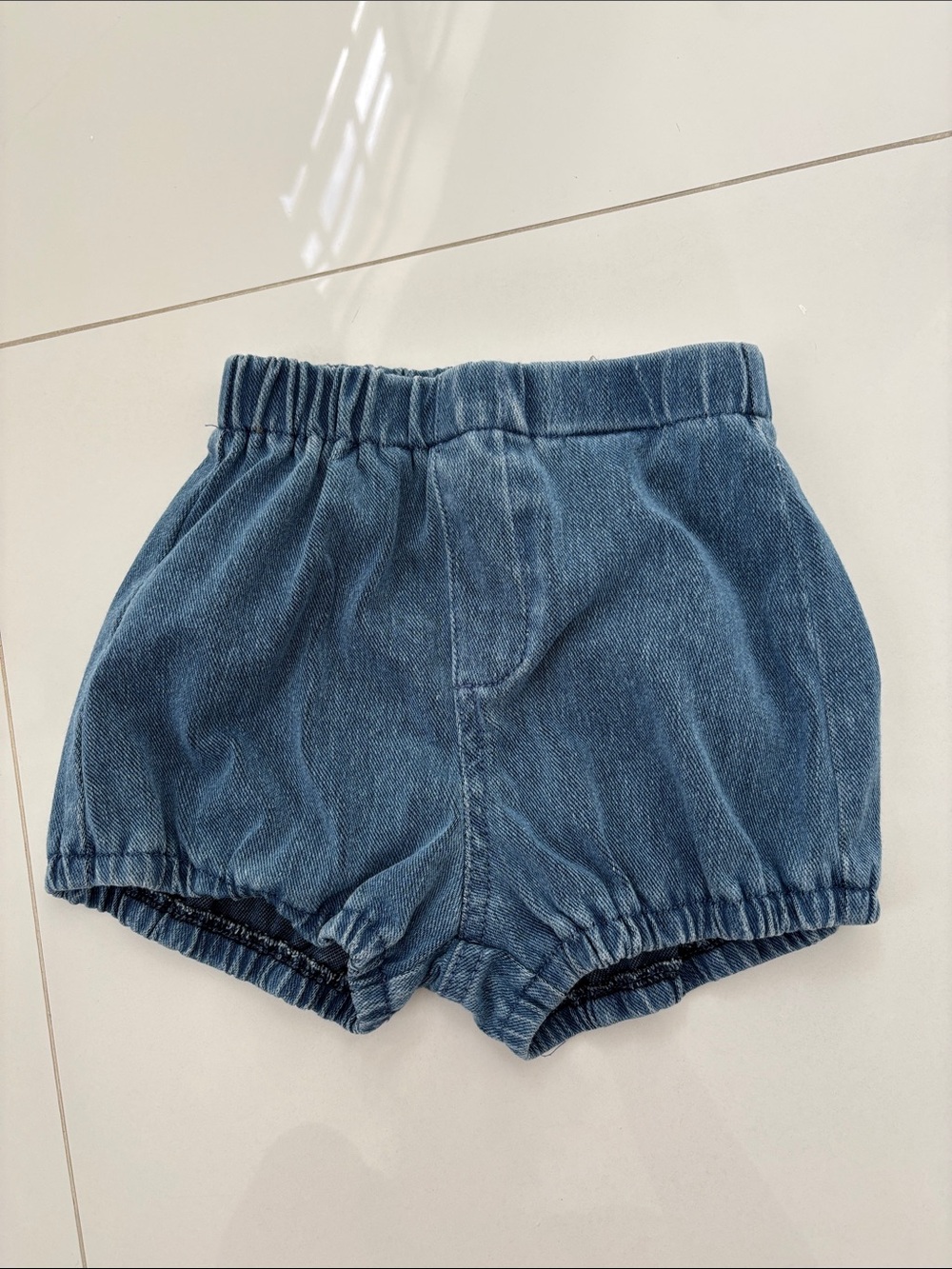Blue Denim Baby Bloomers 24M